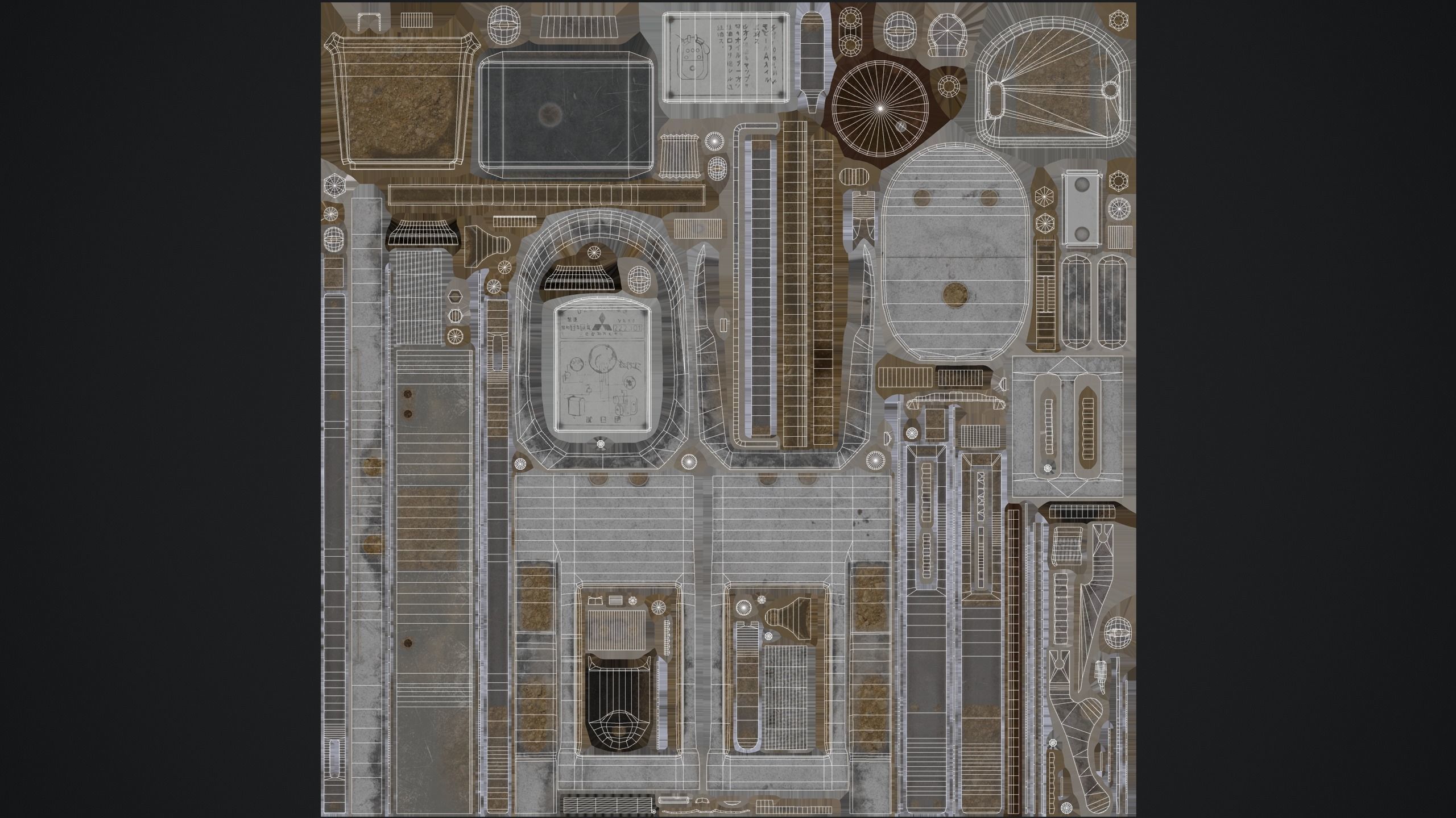 Vintage Magneto Generator Low-poly 3D model_9