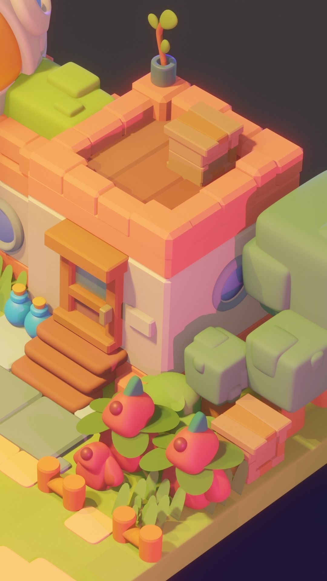 Building - Town Pack 02 Stylized 3D 3D model_7