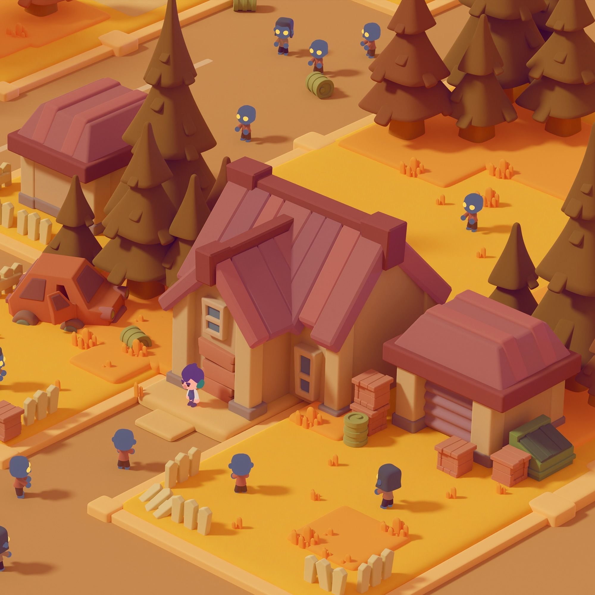 Building - Town Pack 02 Stylized 3D 3D model_2