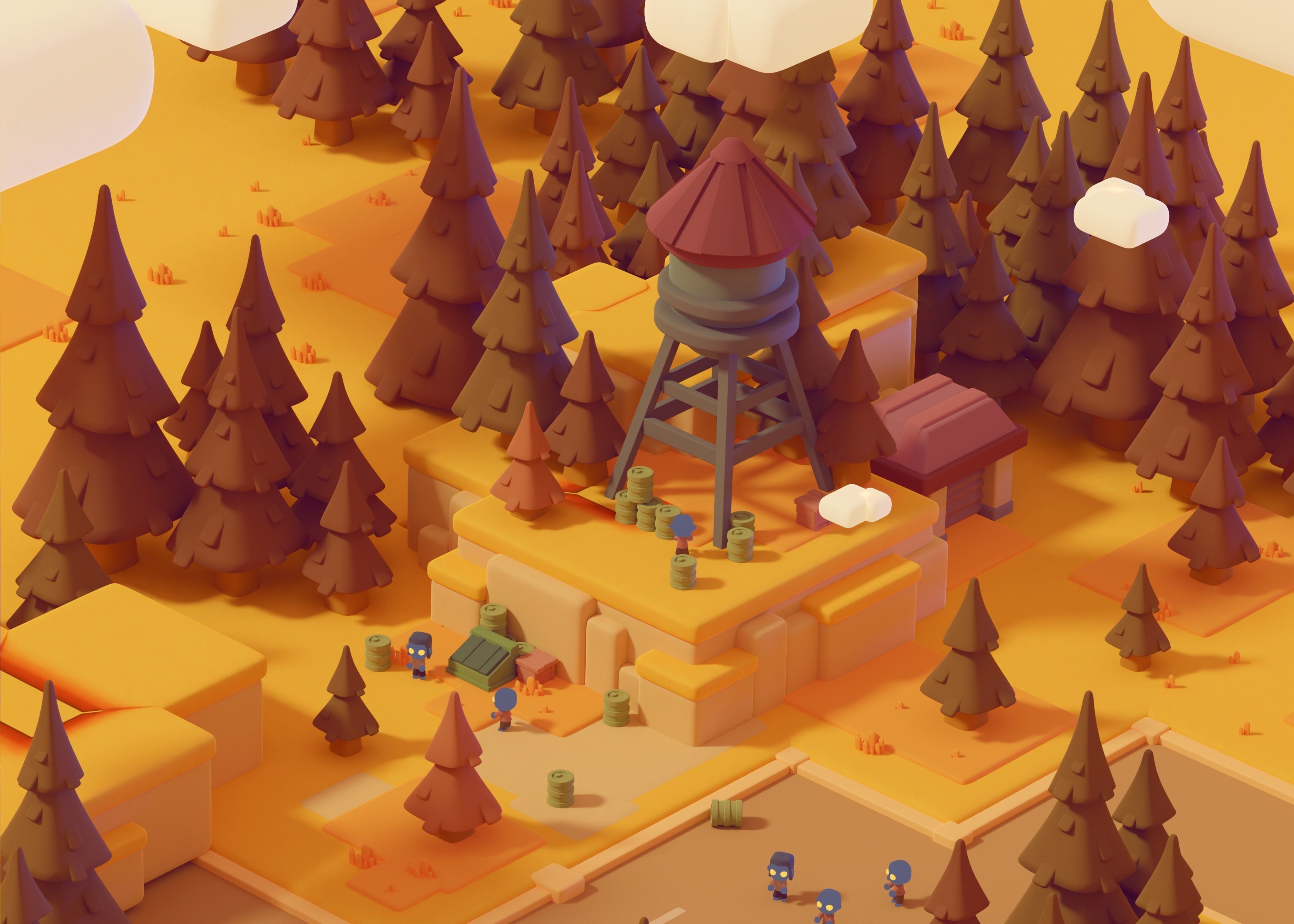 Building - Town Pack 02 Stylized 3D 3D model_3