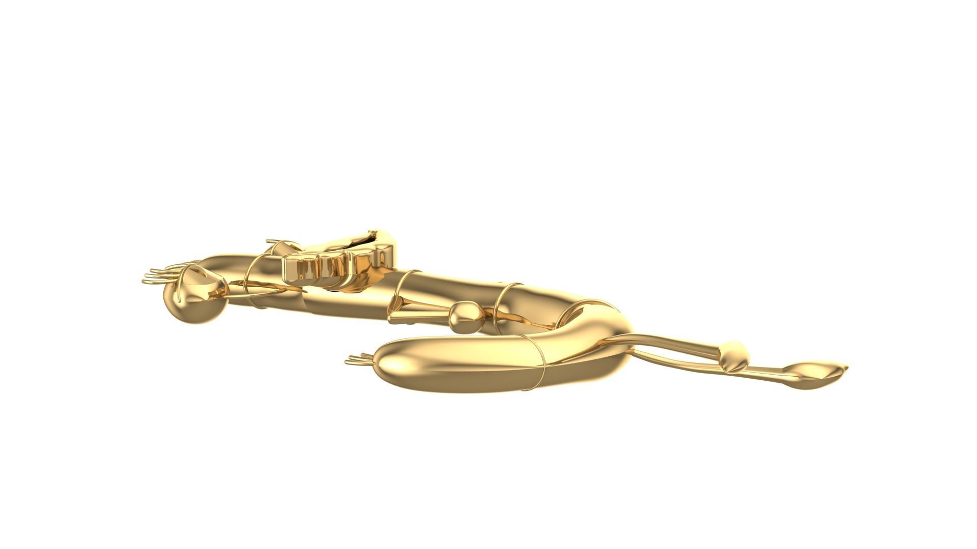 Oblina Monster Pendant 3D print model_1