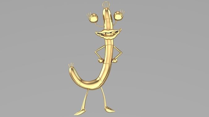 Oblina Monster Pendant 3D print model