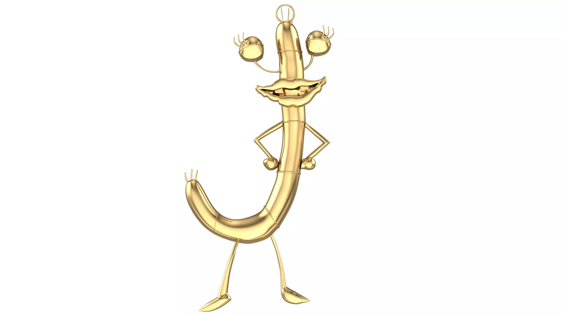 Oblina Monster Pendant 3D print model_0