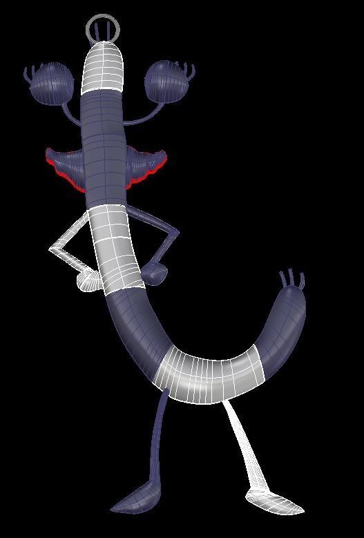 Oblina Monster Pendant 3D print model_4