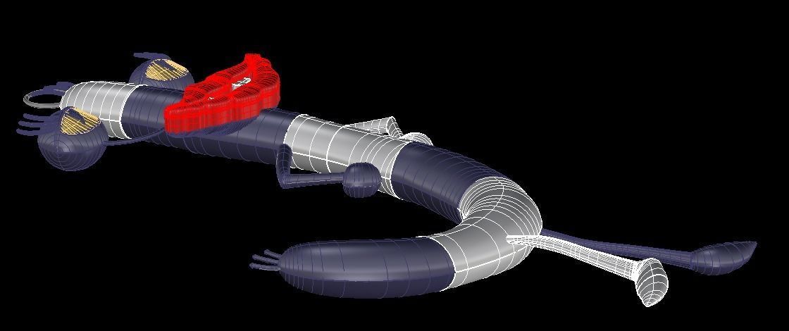 Oblina Monster Pendant 3D print model_5