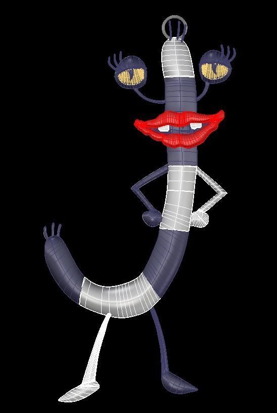 Oblina Monster Pendant 3D print model_6