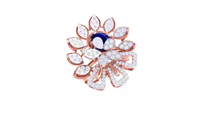 Women Cocktail Ring 3dm STL OBJ FBX Renders Details 3D print model