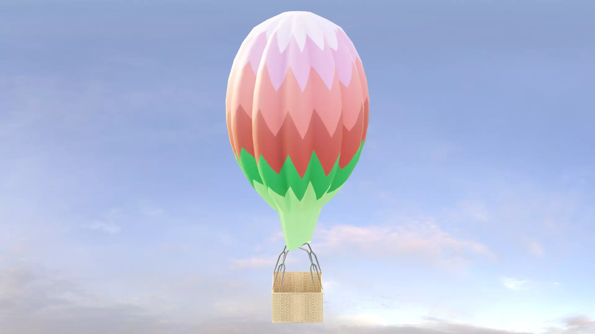 Hot Air Balloon 3D model_0