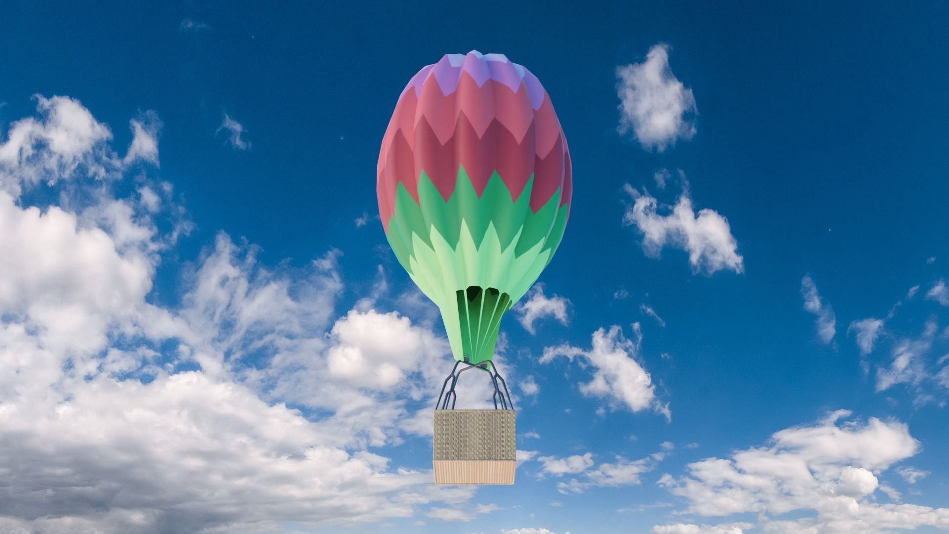 Hot Air Balloon 3D model_1