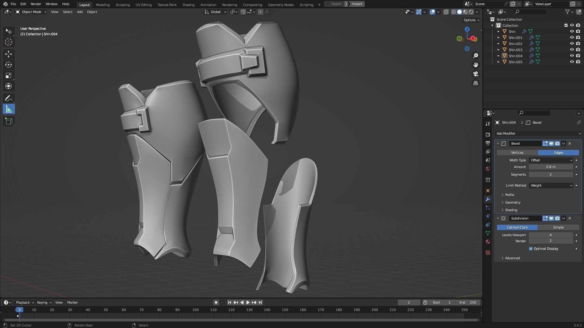 Overwatch Soldier 76 Full Armor and Rifle 3D Model Collection_5