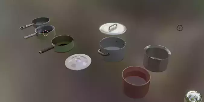 Cooking Utensils Low-poly 3D model