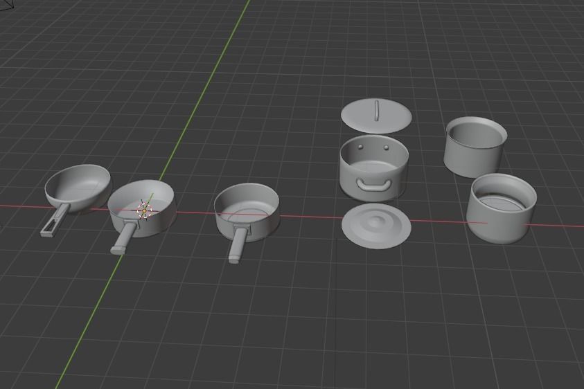 Cooking Utensils Low-poly 3D model_5