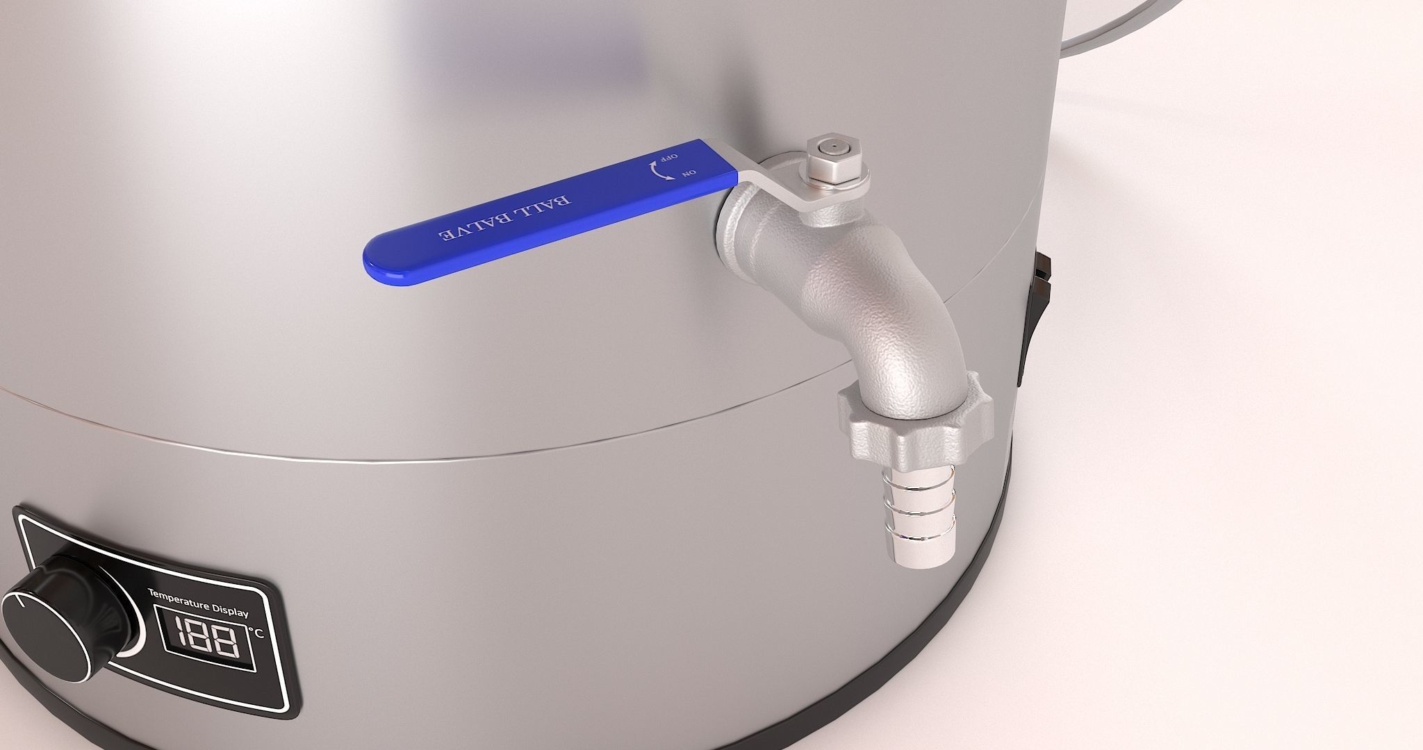 Electric homebrewing kettle 3D model_4