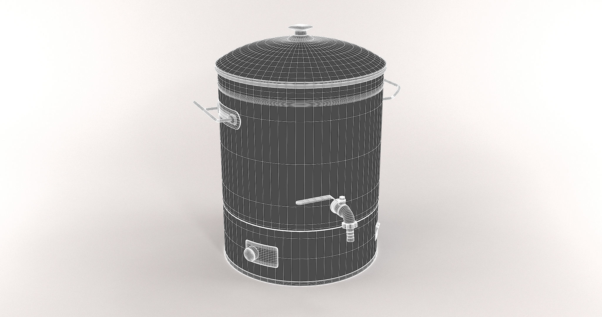 Electric homebrewing kettle 3D model_12