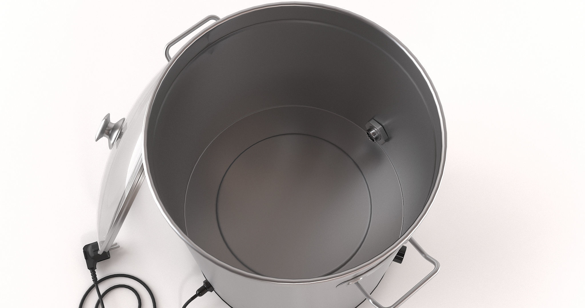 Electric homebrewing kettle 3D model_2