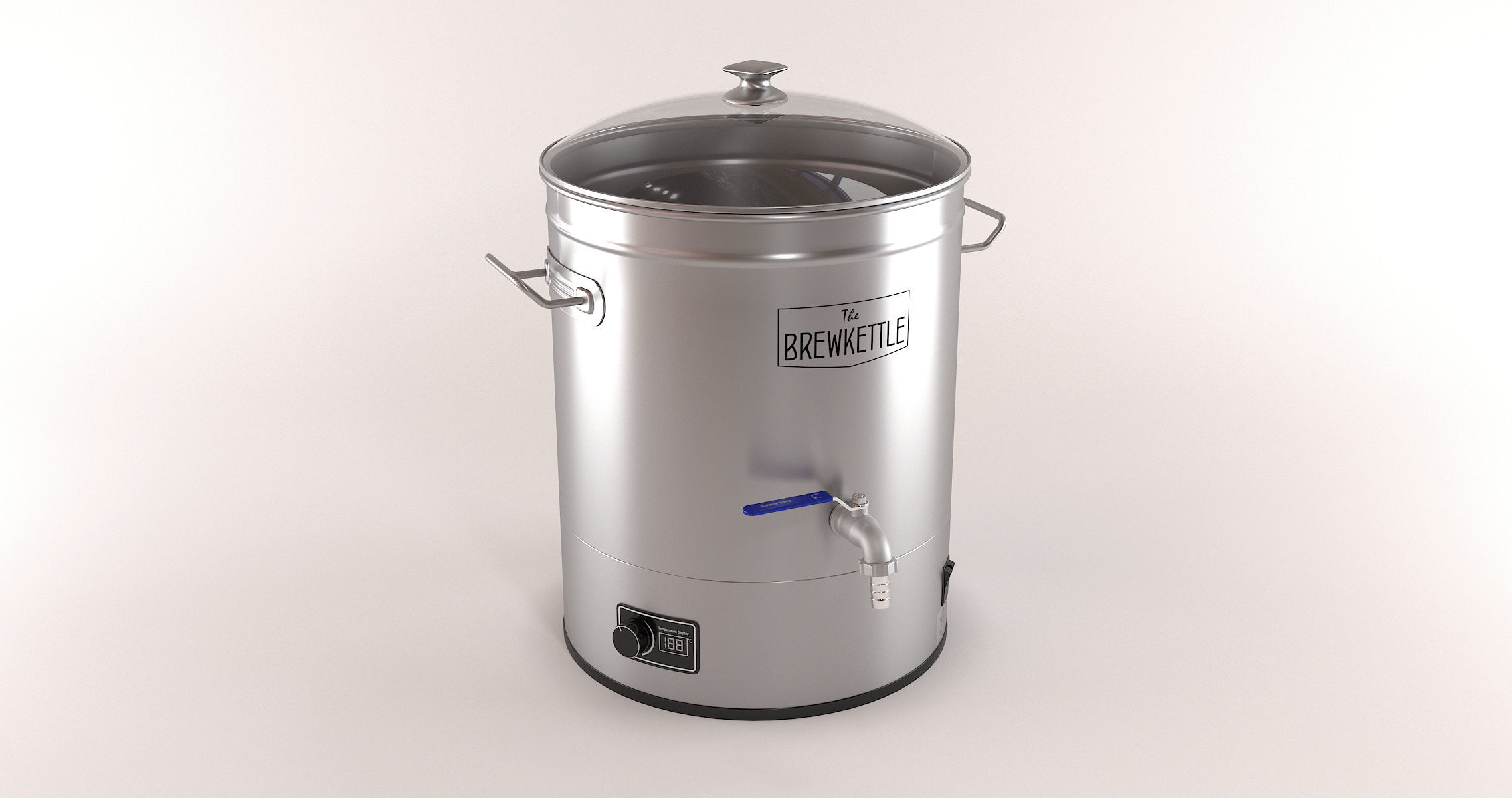 Electric homebrewing kettle 3D model_3