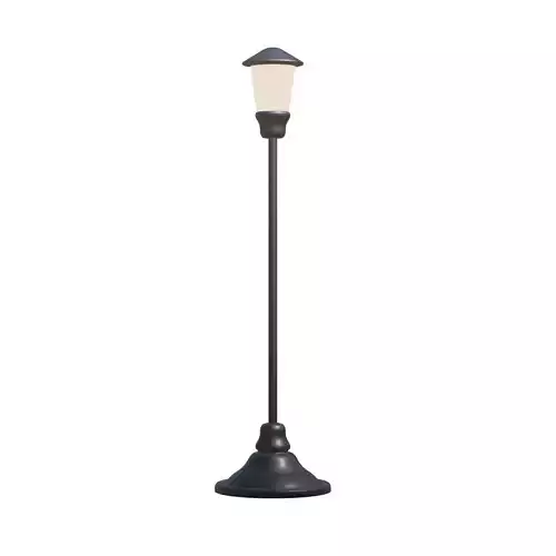 Street Lamp light model for subdivision surface 3D model
