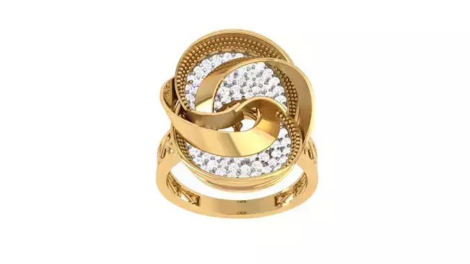 Women Wedding Engagement Ring 3dm STL OBJ FBX Renders Details