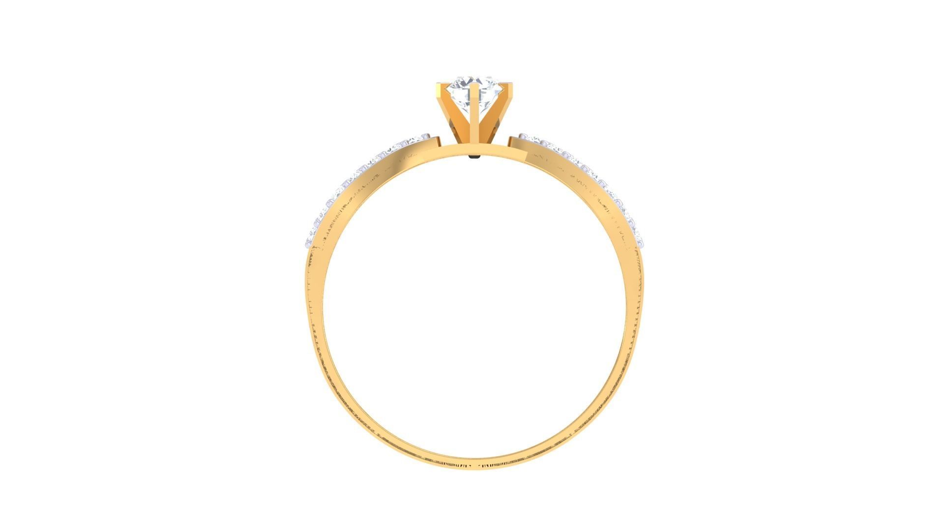 Women Wedding Engagement Ring 3dm STL OBJ FBX Renders Details 3D print model_4