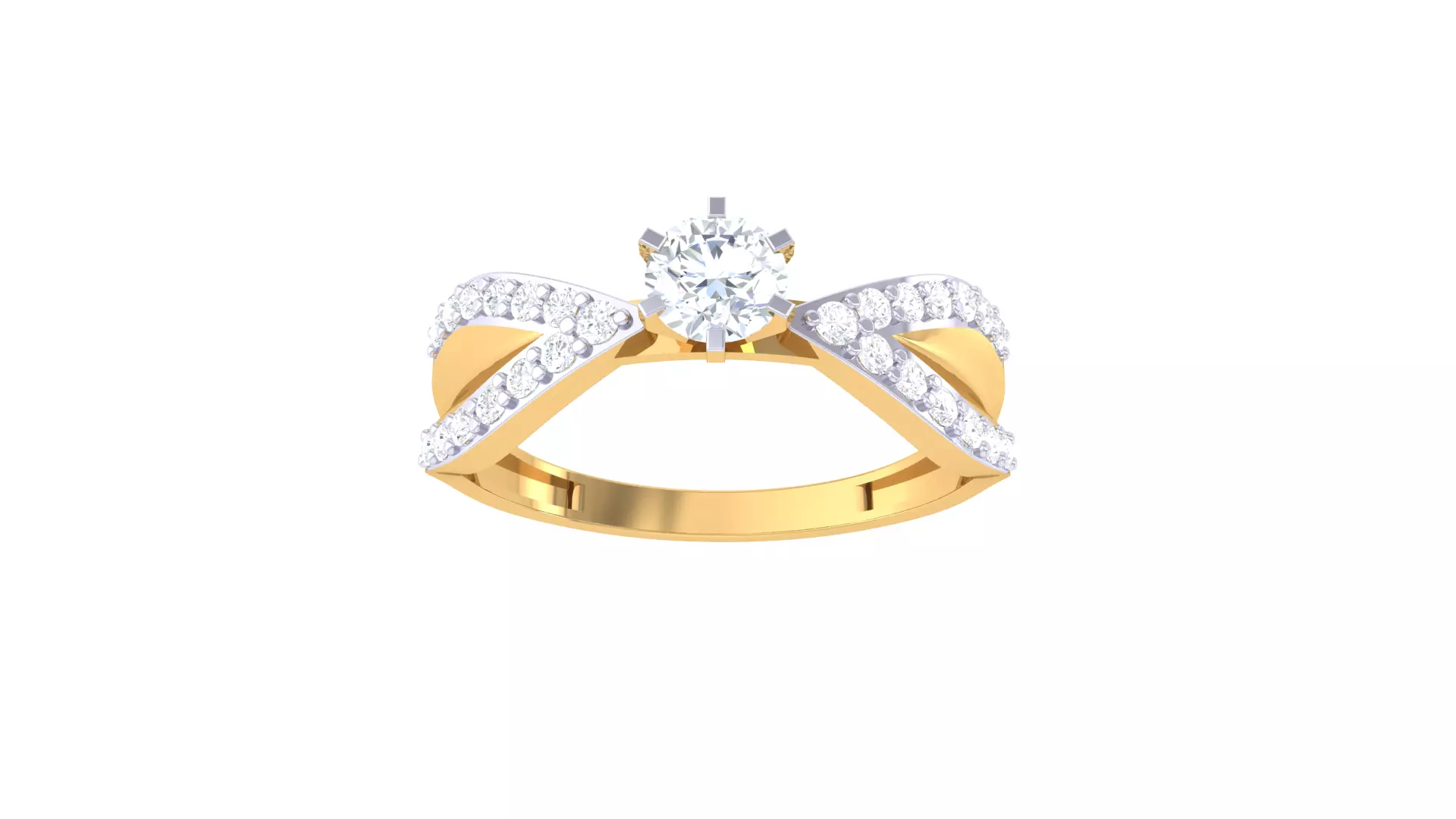 Women Wedding Engagement Ring 3dm STL OBJ FBX Renders Details 3D print model_0