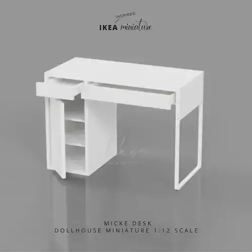 Miniature Ikea-Inspired Micke Desk Big 