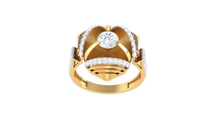 Women Wedding Engagement Ring 3dm STL OBJ FBX Renders Details 3D print model