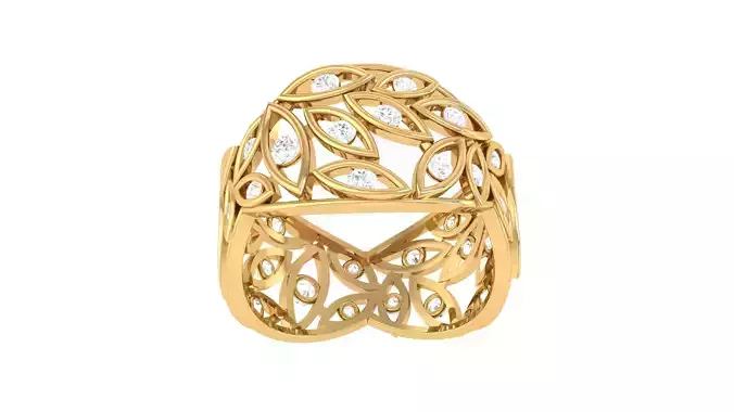 Women Wedding Engagement Ring 3dm STL OBJ FBX Renders Details