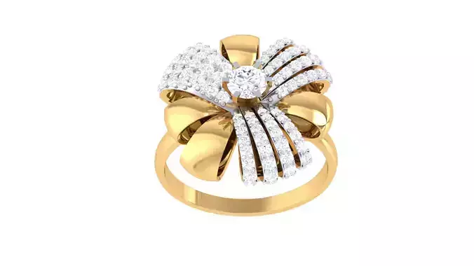 Women Wedding Engagement Ring 3dm STL OBJ FBX Renders Details