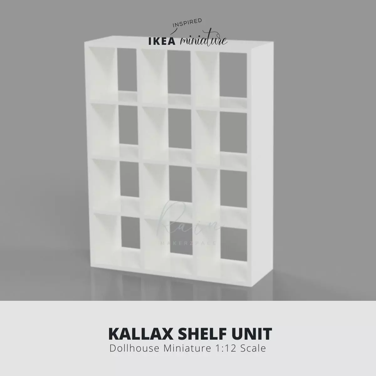 KALLAX SHELF UNIT MINIATURE FURNITURE 3D print model_0