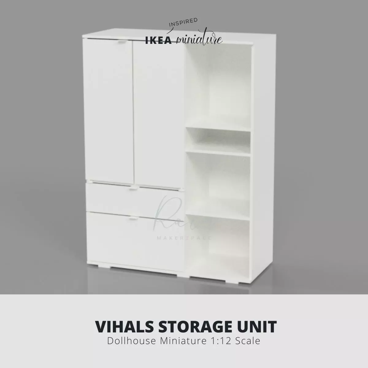 VIHALS STORAGE UNIT MINIATURE FURNITURE 3D print model