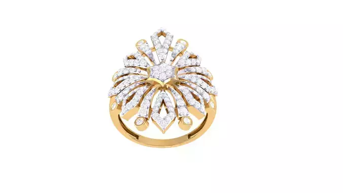 Women Wedding Engagement Ring 3dm STL OBJ FBX Renders Details