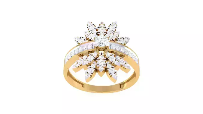 Women Wedding Engagement Ring 3dm STL OBJ FBX Renders Details