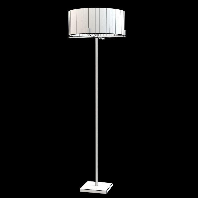 Porta Romana Cross Braced Floor Lamp 3D model_1