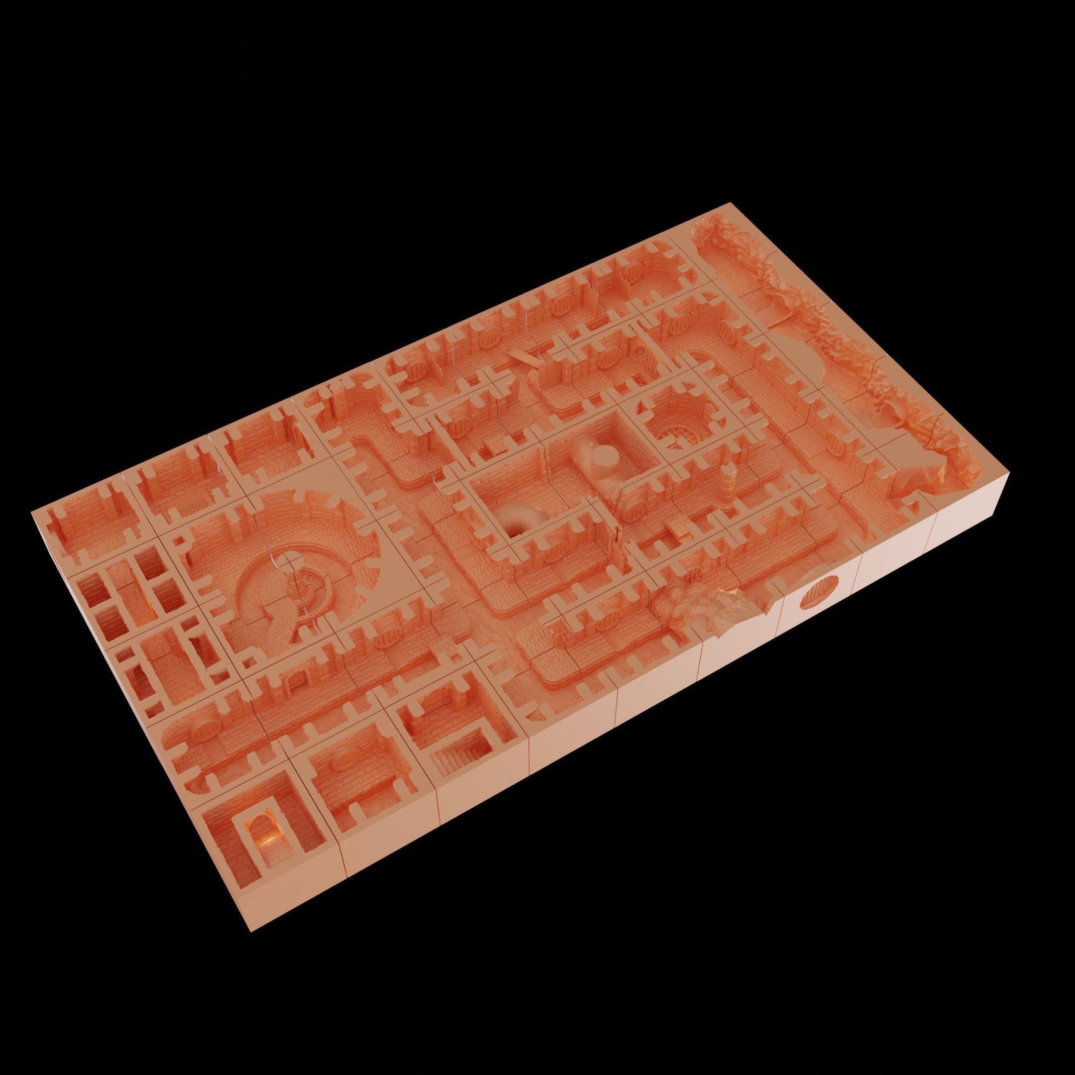 Modular Sewers  45 file Tabletop Terrain 28 MM 3D print model_7