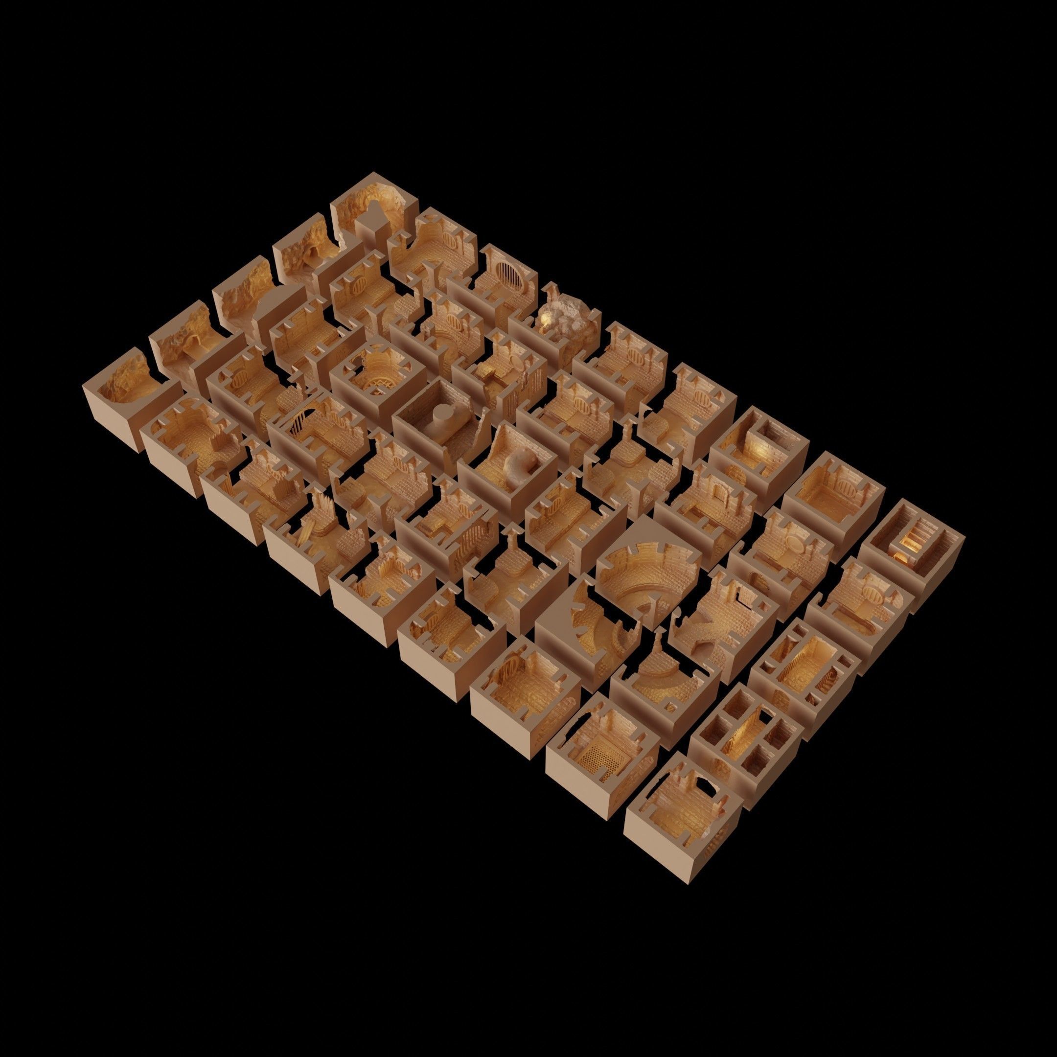 Modular Sewers  45 file Tabletop Terrain 28 MM 3D print model_11