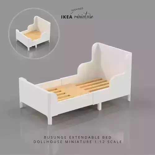 IKEA INSPIRED BUSUNGE EXTENDABLE BED