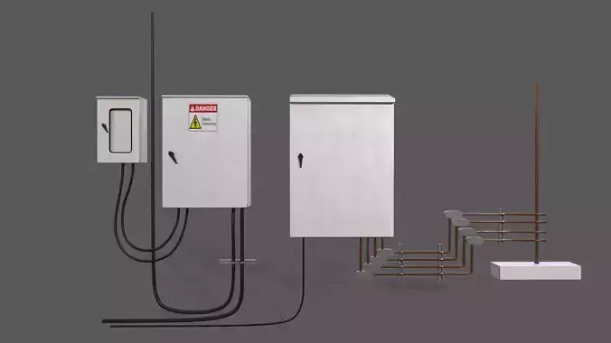 Electrical Wall box 3D model