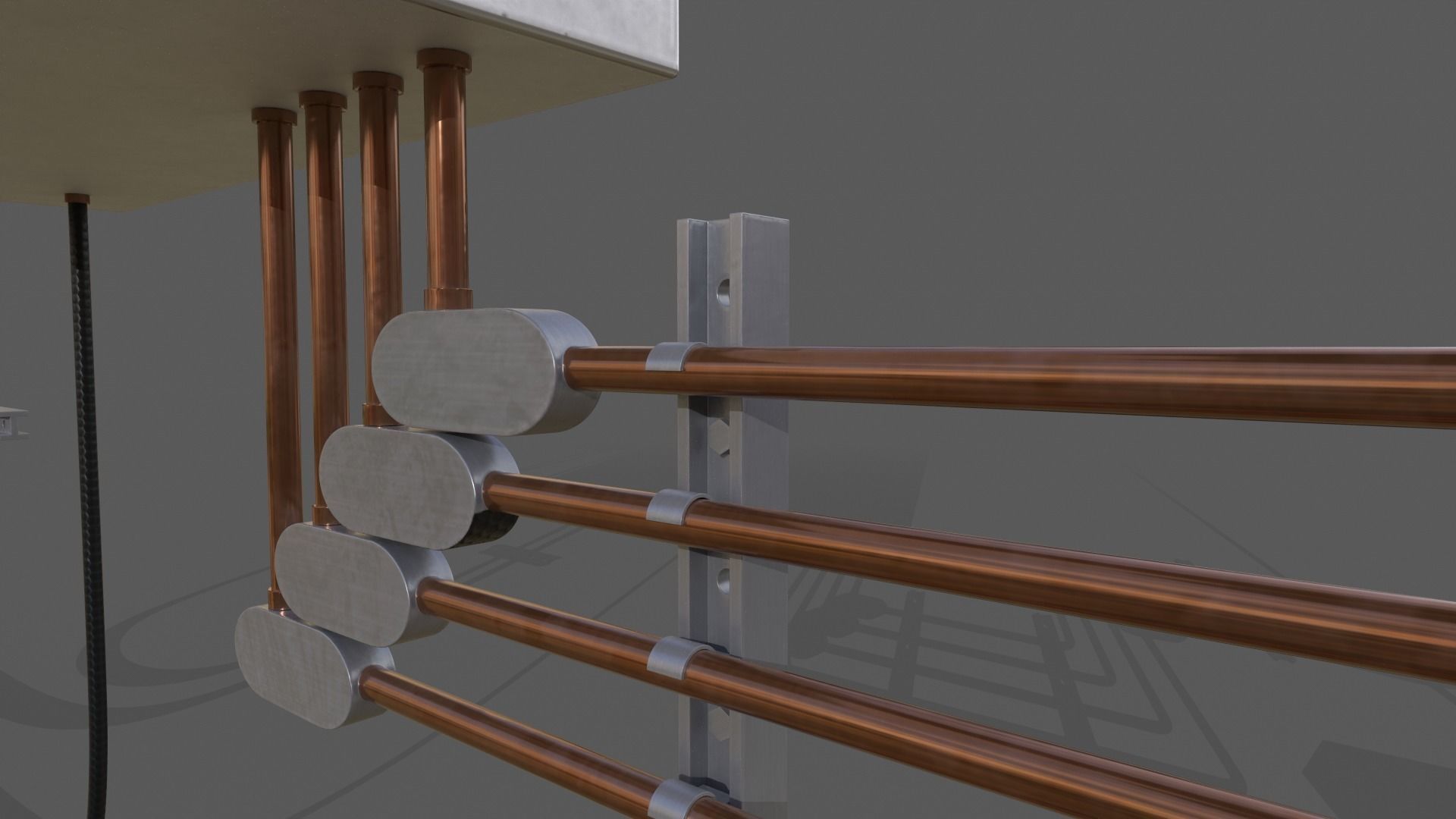 Electrical Wall box 3D model_4