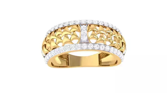 Women Wedding Engagement Ring 3dm STL OBJ FBX Renders Details