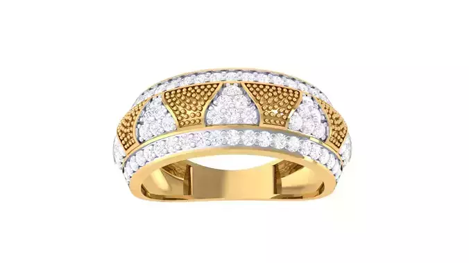 Women Wedding Engagement Ring 3dm STL OBJ FBX Renders Details