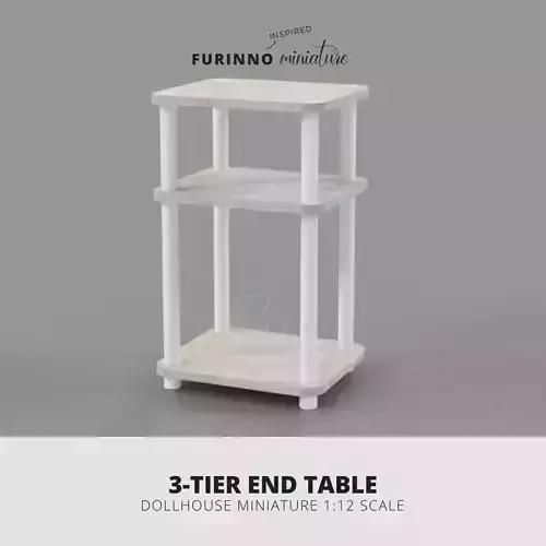 Furinno Just 3-Tier end Table Miniature