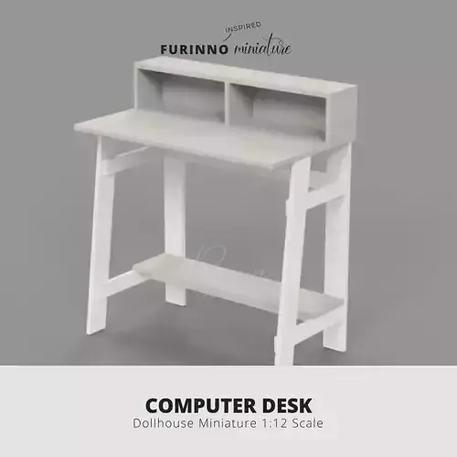 FURINNO INSPIRED SIMPLISTIC A FRAME COMPUTER DESK 3D print model