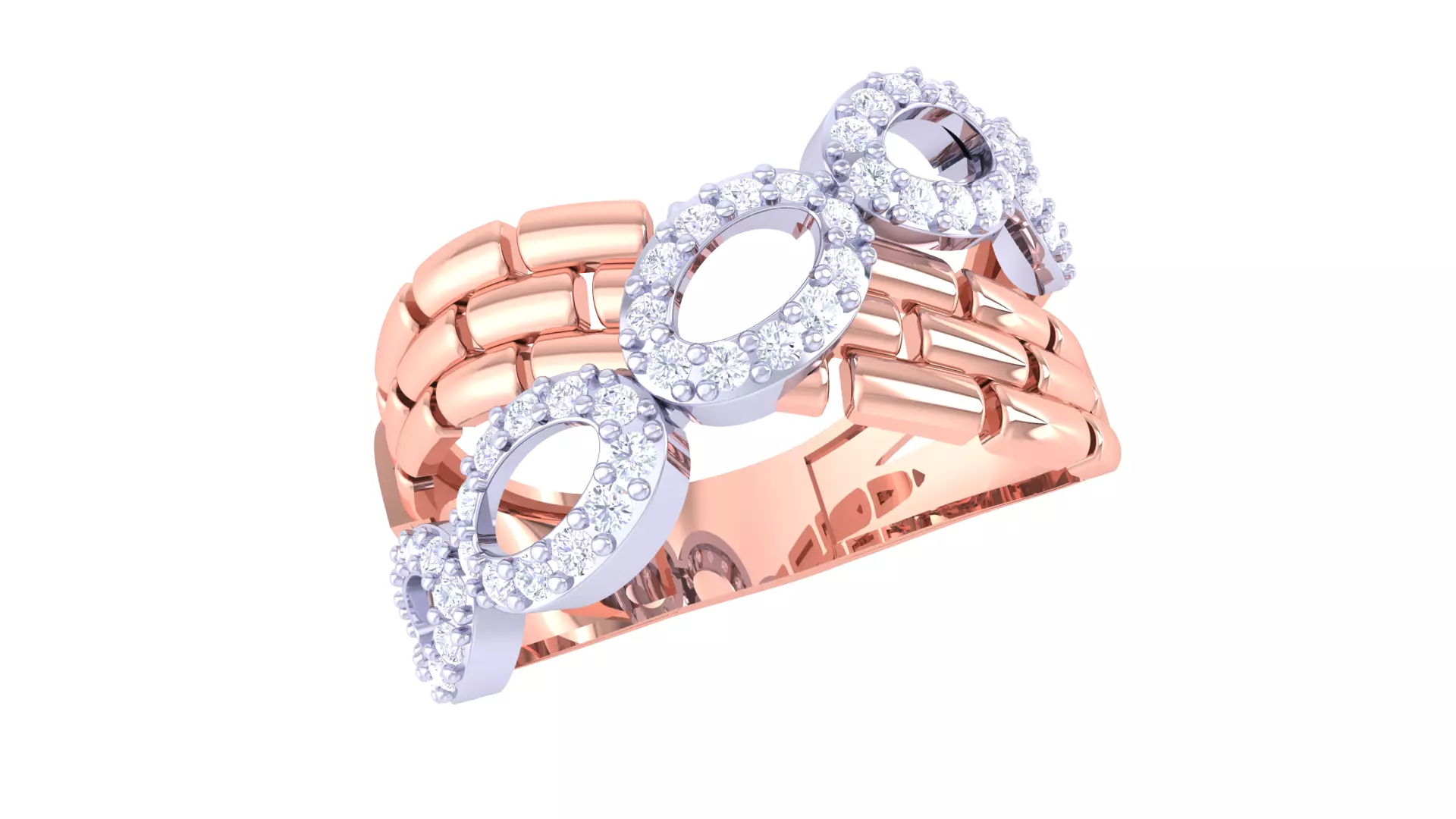 Women Wedding Engagement Ring 3dm STL OBJ FBX Renders Details 3D print model