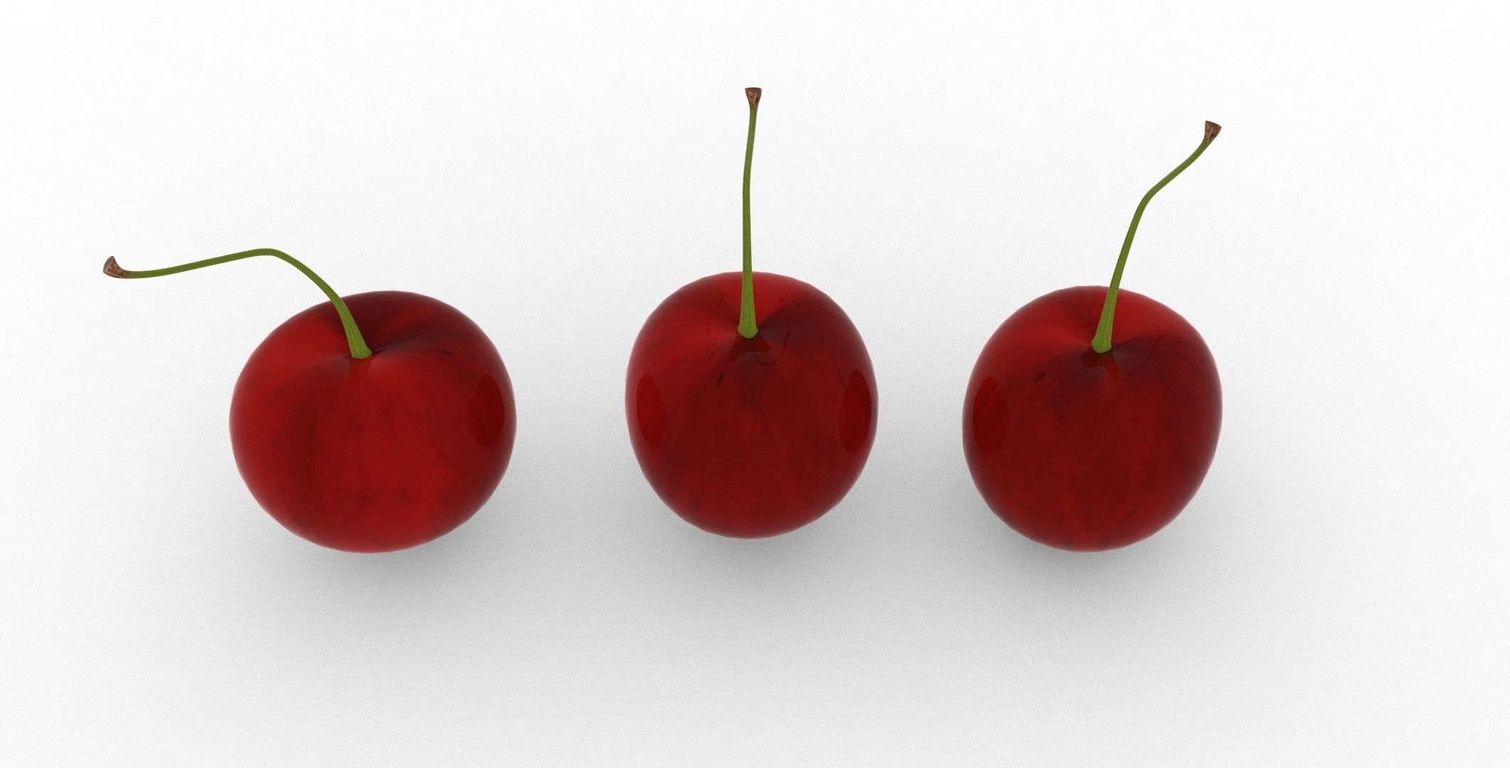 Cherry Fruit v001 Low-poly 3D model_5