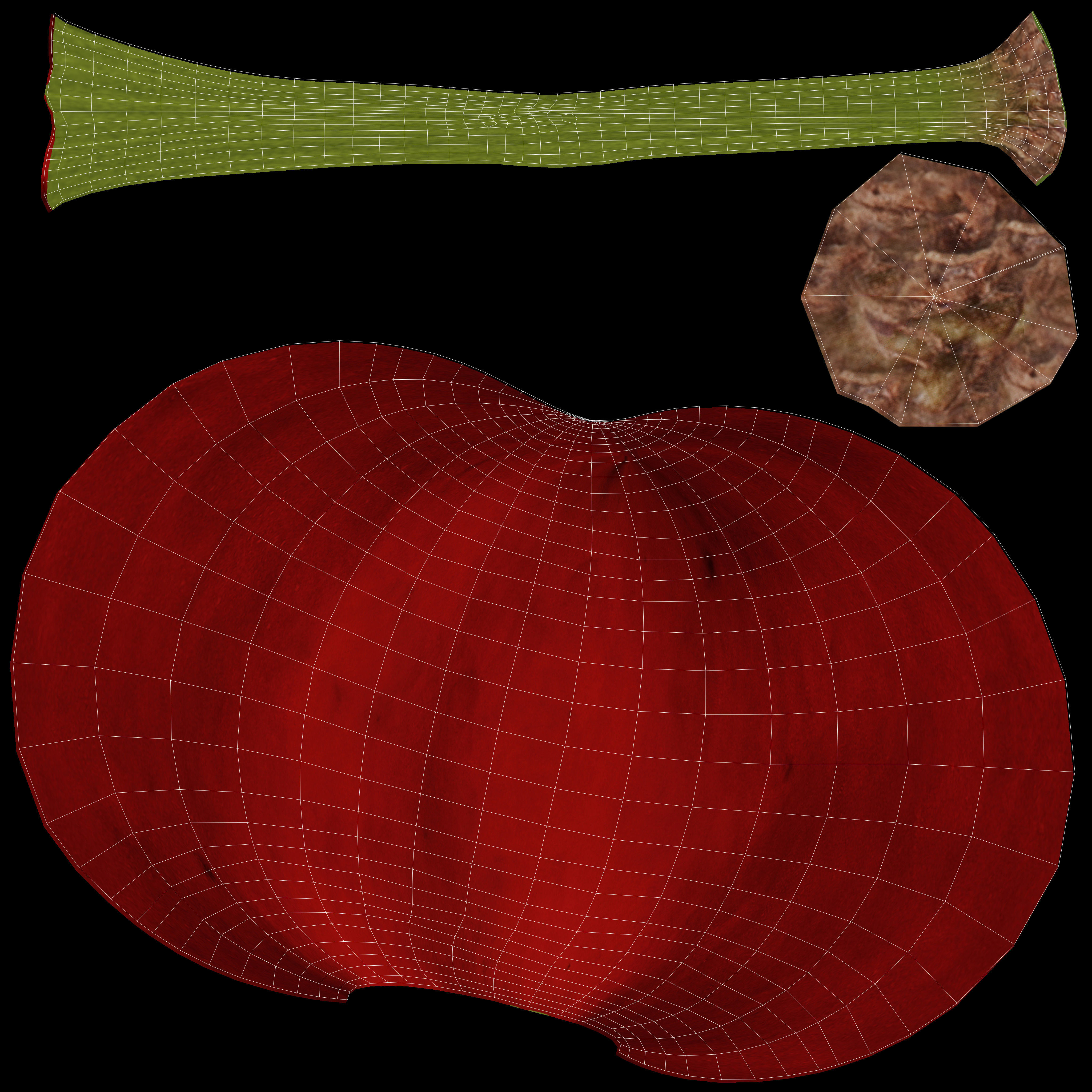 Cherry Fruit v001 Low-poly 3D model_7