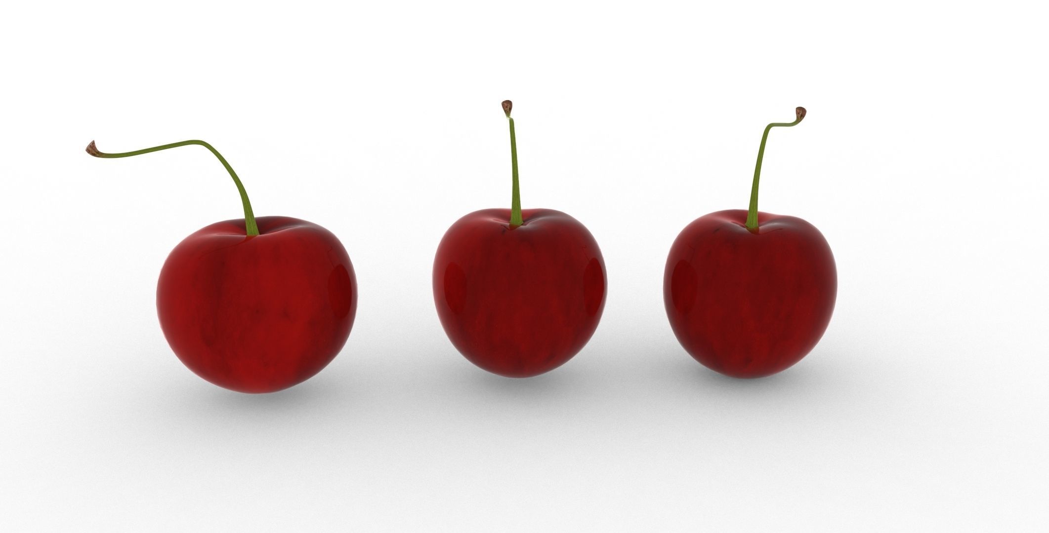 Cherry Fruit v001 Low-poly 3D model_4