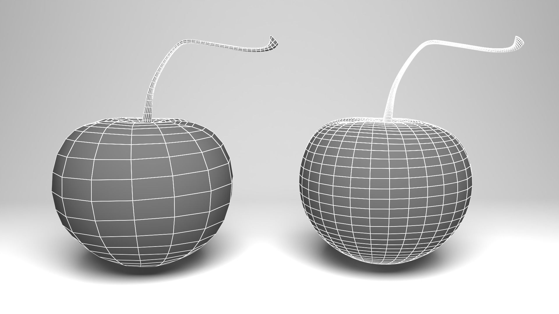 Cherry Fruit v001 Low-poly 3D model_6