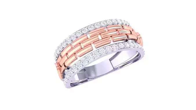 Women Wedding Engagement Ring 3dm STL OBJ FBX Renders Details