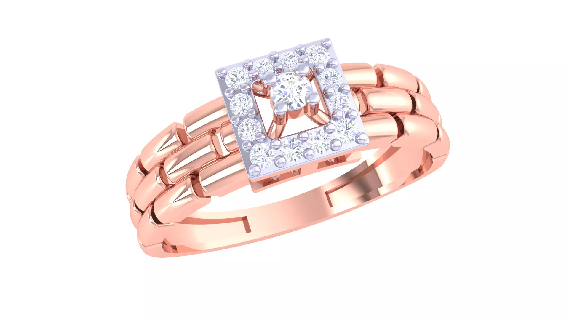 Women Wedding Engagement Ring 3dm STL OBJ FBX Renders Details 3D print model