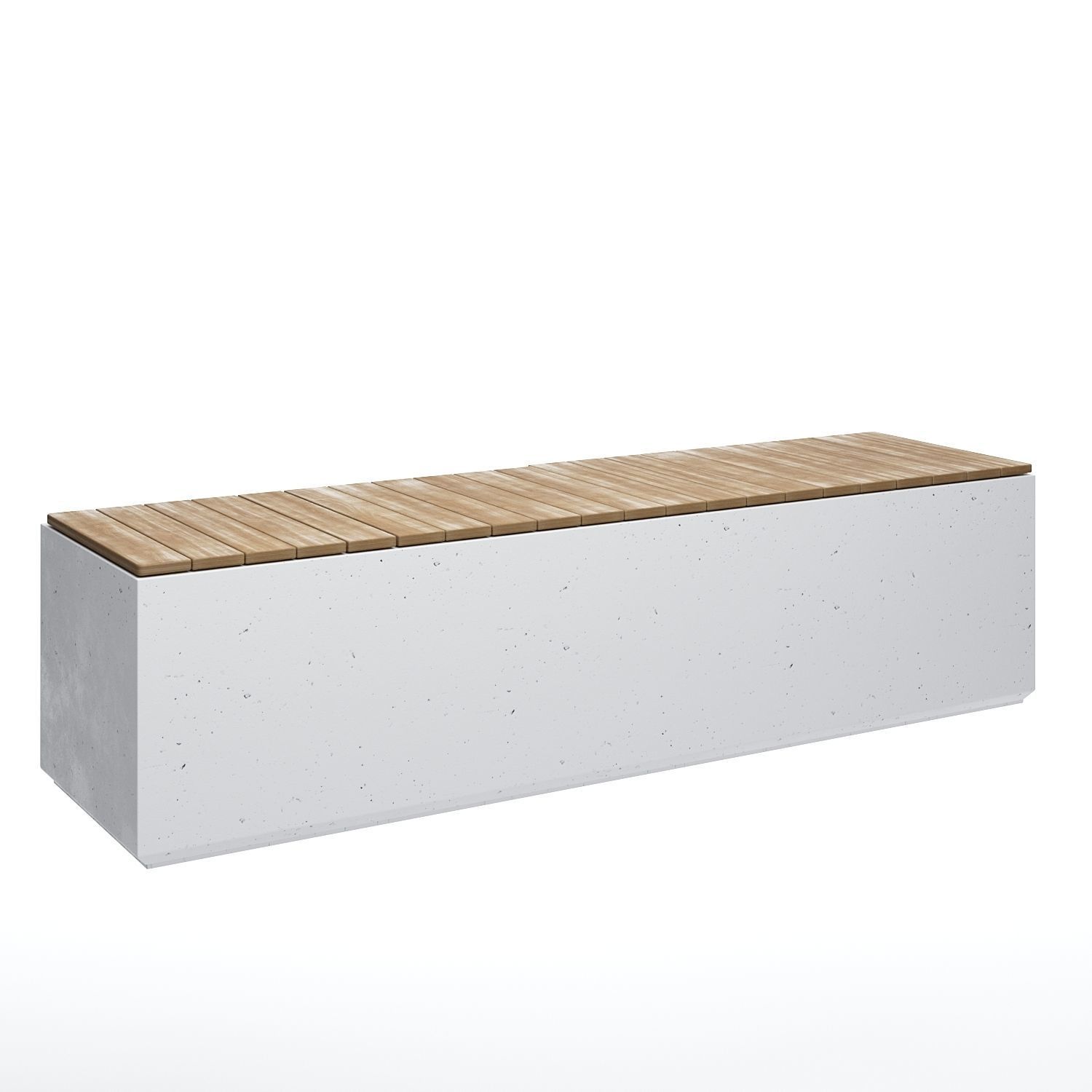 Concrete benches 3D model_5